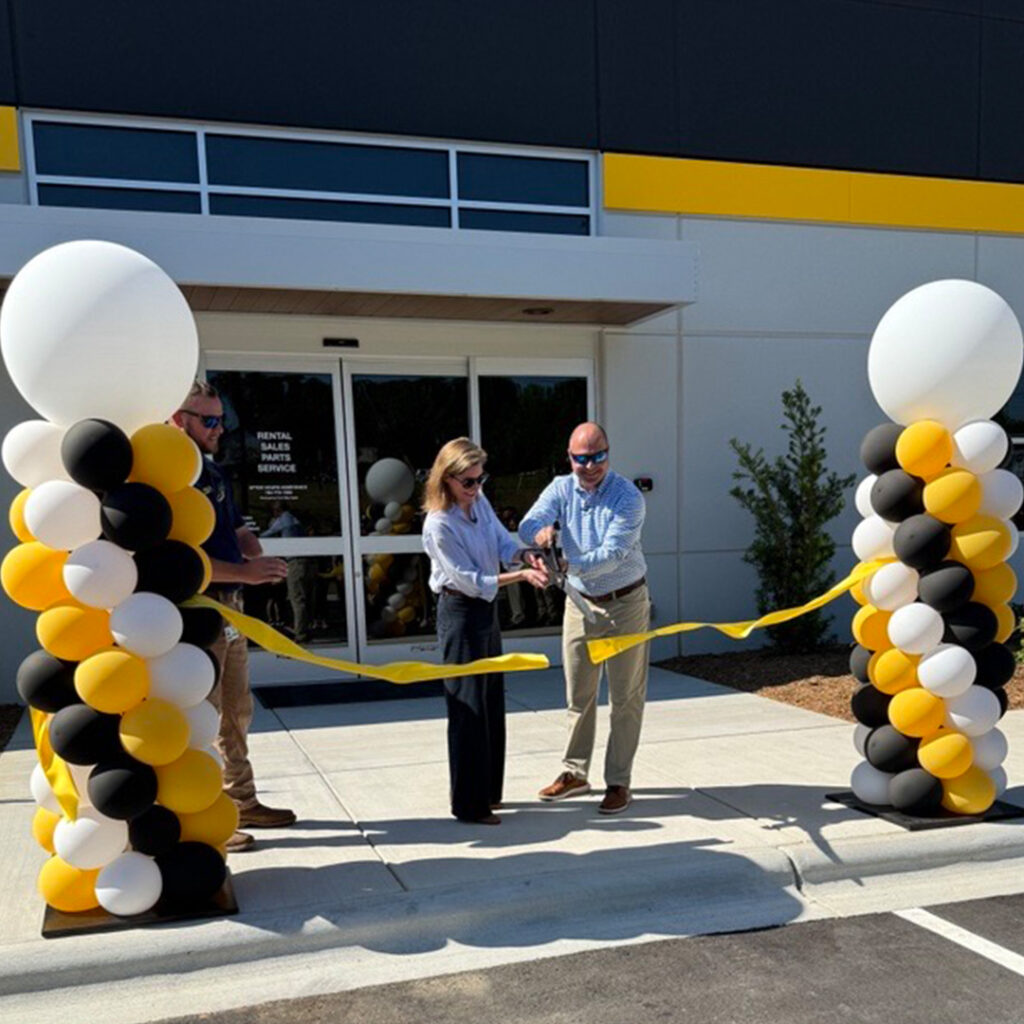 Carolina Cat celebrates its Gastonia grand opening. We treated the ground it sits on before the slab went down. Ribbon cutting at the grand opening of the new Carolina Cat facility in Gastonia NC