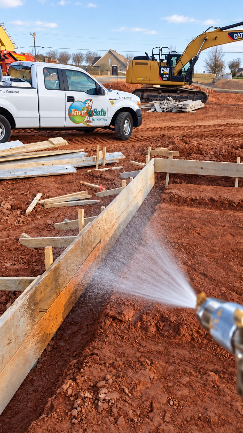 Envirosafe soil pretreatment at the footings of the Carolina Cat site in Gastonia NC