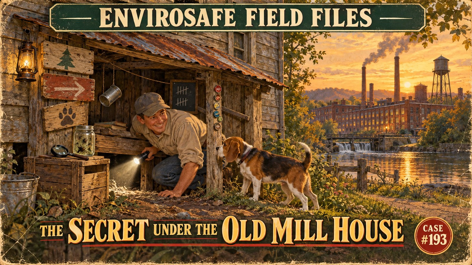 Envirosafe Field Files Case 193, The Secret Under the Old Mill House, Flint Mill village, Gastonia NC